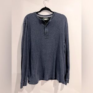Roots Thick Henley Long Sleeve Shirt - Size XL GUC